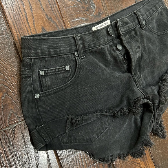 One Teaspoon Denim Shorts Size 29 - Picture 3 of 9